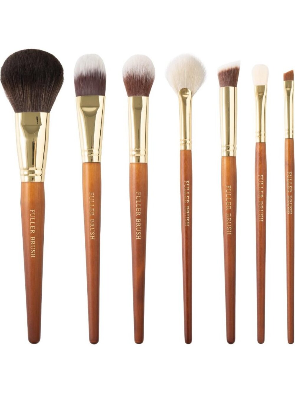 7-Piece Makeup Brush Set with Case – Face & Eye Brushes for Powder, Foundation